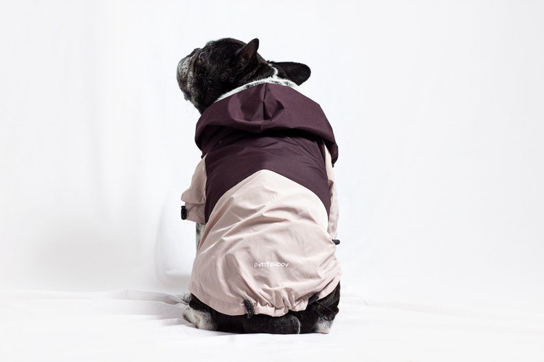 Dog Raincoat, Raincoat with Hoodie for Dogs, Dog Velcro Coat, Dog Rain Jacket, Water Repellent Coat, Size L and XXL, Raincoat for Dog image 5
