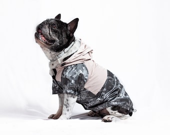 Hunde Regenmantel, Große Hunde Wasserdichte Jacke, Französische Bulldogge Mantel, Hunde Regenjacke, Gefütterter Hunde Regenmantel