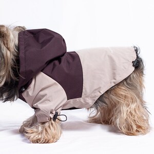 Impermeabile per cani, Impermeabile con felpa con cappuccio per cani, Cappotto in velcro per cani, Giacca antipioggia per cani, Cappotto idrorepellente, Taglia L e XXL, Impermeabile per cane immagine 4