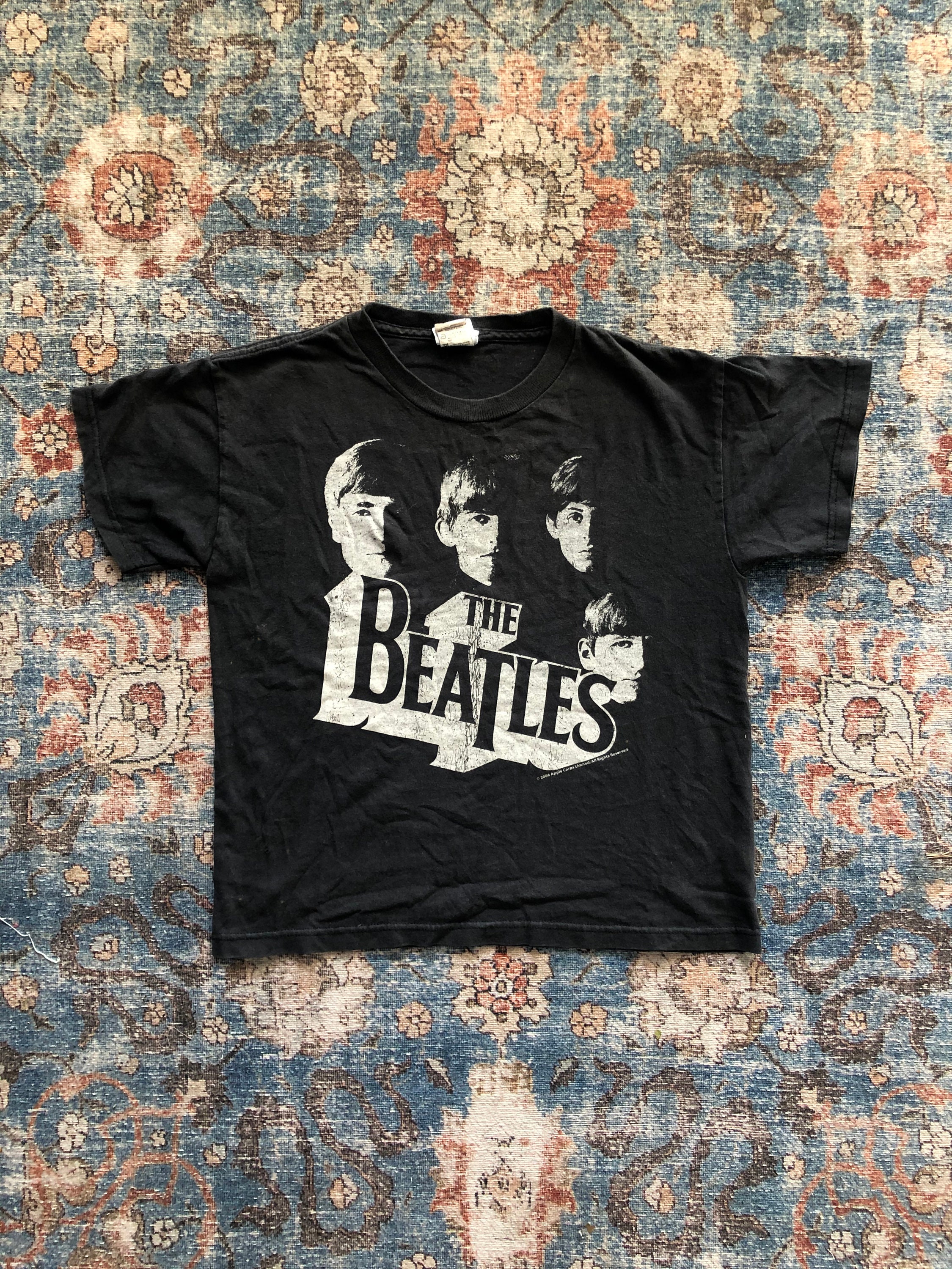 Custom Vintage Distressed Beatles Tshirt
