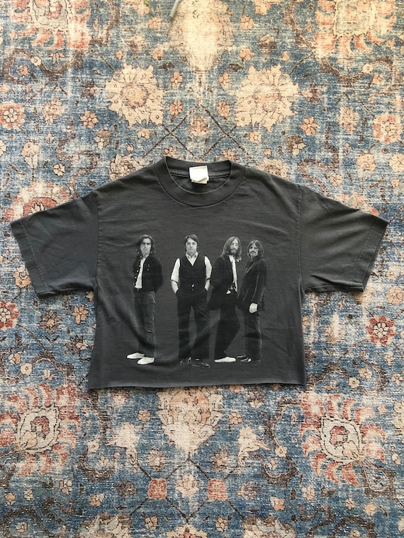 The Beatles 2005 Apple Tag Grey Vintage Distressed