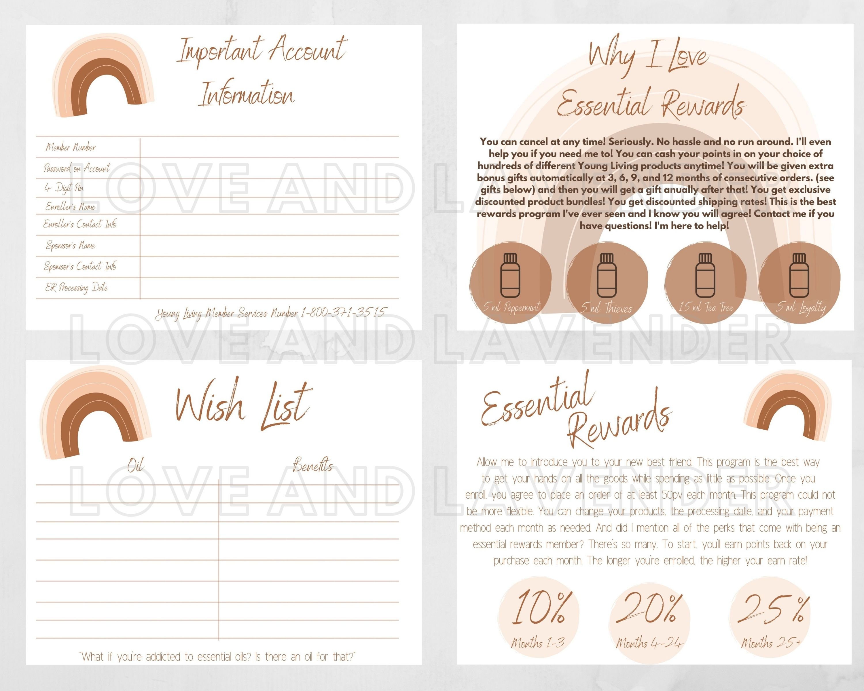 Welcome Packet Printable | Digital Download | Essential Oils | Young ...