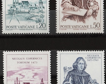 Vatican City 1973 Copernicus Set of Four Postage Stamps Mint Never Hinged
