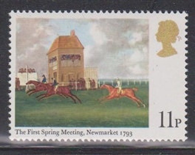 British Horse Racing Paintings Set of Four Great Britain Postage Stamps Issued 1979