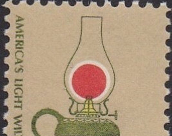 1978 Kerosene Lamp Two-Dollar United States Postage Stamp