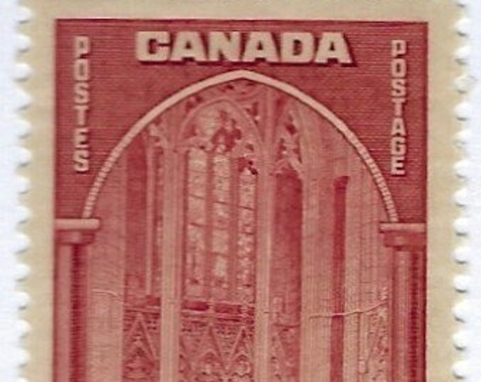 1938 Memorial Chamber Parliament Building Ottawa Canada Postage Stamp