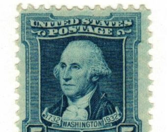 George Washington Bicentennial 5-Cent United States Stamp Issued 1932