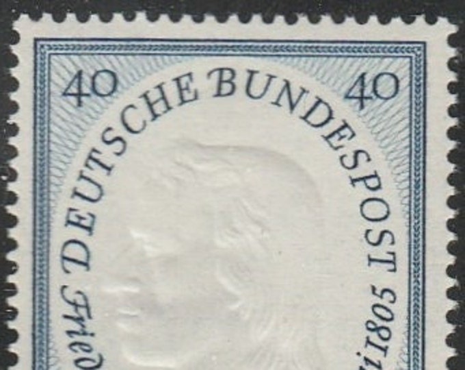 Friedrich von Schiller Germany Postage Stamp Issued 1955