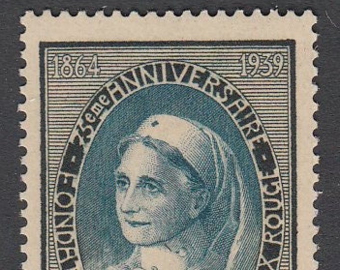 Red Cross Anniversary France Postage Stamp Issued 1939