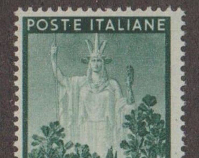 Italia and Tree Italy Postage Stamp Issued 1945