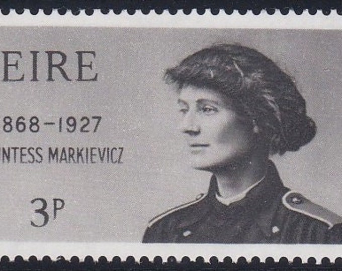 Countess Markiewicz Set of Two Ireland Postage Stamps Issued 1968