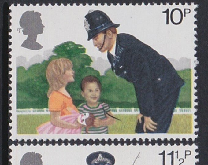 Metropolitan Police Set of Four Great Britain Postage Stamps Issued 1979