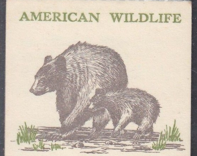 American Wildlife Booklet of Twenty 18-Cent United States Postage Stamps Issued 1981