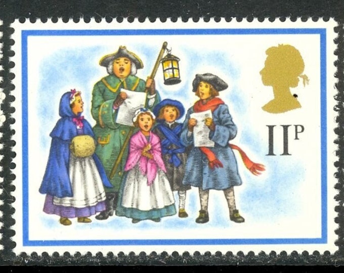 Carol Singers Set of Four Great Britain 1978 Christmas Postage Stamps