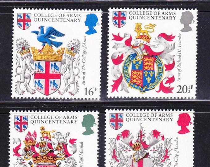 1984 500th Anniversary of College of Arms Set of Four Great Britain Postage Stamps
