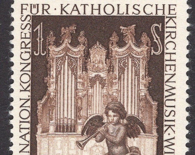 1954 Second International Catholic Church Music Congress Austria Postage Stamp Mint Never Hinged