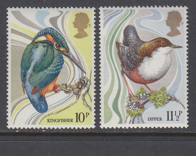1980 Wild Birds Set of Four Great Britain Postage Stamps Mint Never Hinged
