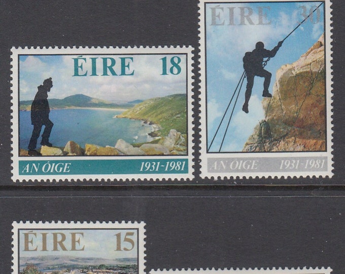 Irish Youth Hostel Set of Four Postage Stamps Issued 1981