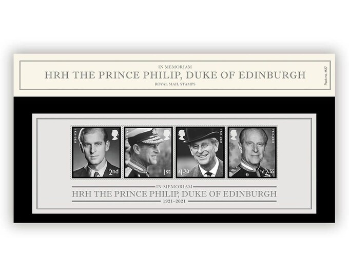 Prince Philip Duke of Edinburgh Great Britain In Memoriam Royal Mail Stamp Presentation Pack 2021