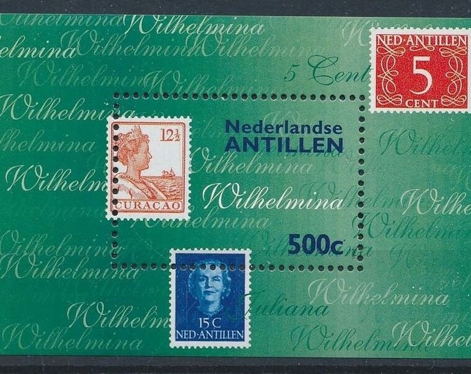 1998 National Stamp Exhibition Netherlands Antilles Souvenir Sheet Mint Never Hinged