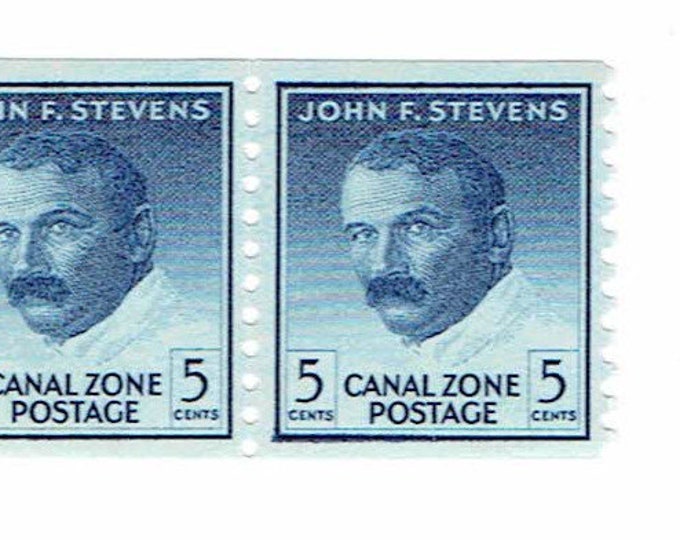 1962 John F Stevens Group of 4 Canal Zone Postage Stamps Mint Never Hinged