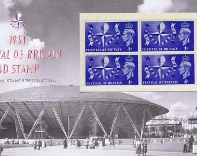 2014 Royal Mail Great Britain 2014 Festival of Britain Stamp Reproduction Presentation Pack Mint
