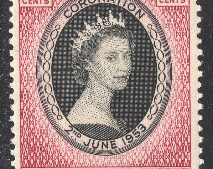 1953 Coronation of Queen Elizabeth II Malaya Kedah Postage Stamp Mint Never Hinged