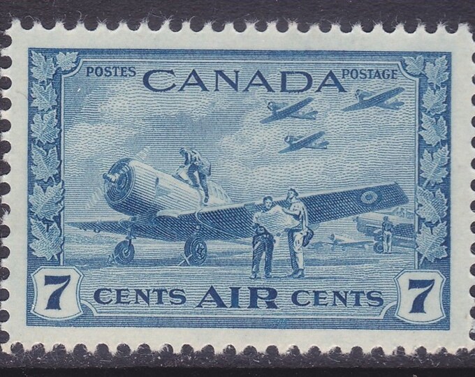 WWII Air Training Camp Canada Air Mail Postage Stamp