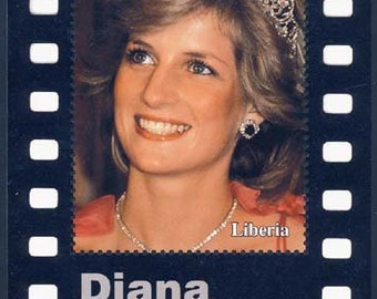 1998 Princess Diana Collectible Liberia Postage Stamp Souvenir Sheet Mint Never Hinged