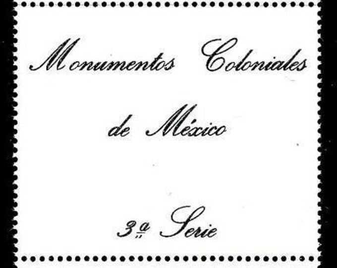 1982 Colonial Monuments Mexico Strip of 4 Postage Stamps Catalog 1306a Mint Never Hinged