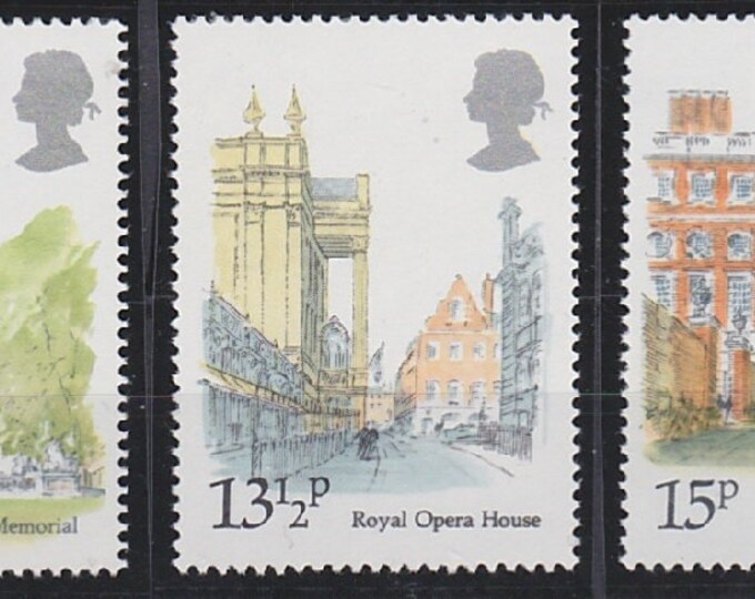 1980 London Landmarks Set of 5 Great Britain Postage Stamps Mint Never Hinged