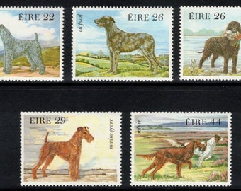 1983 Irish Dog Breeds Set of Five Ireland Postage Stamps