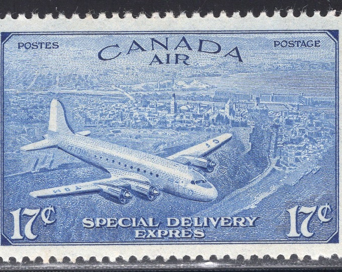 1946 Transatlantic Mail Plane Canada Airmail Special Delivery Stamp Mint Never Hinged