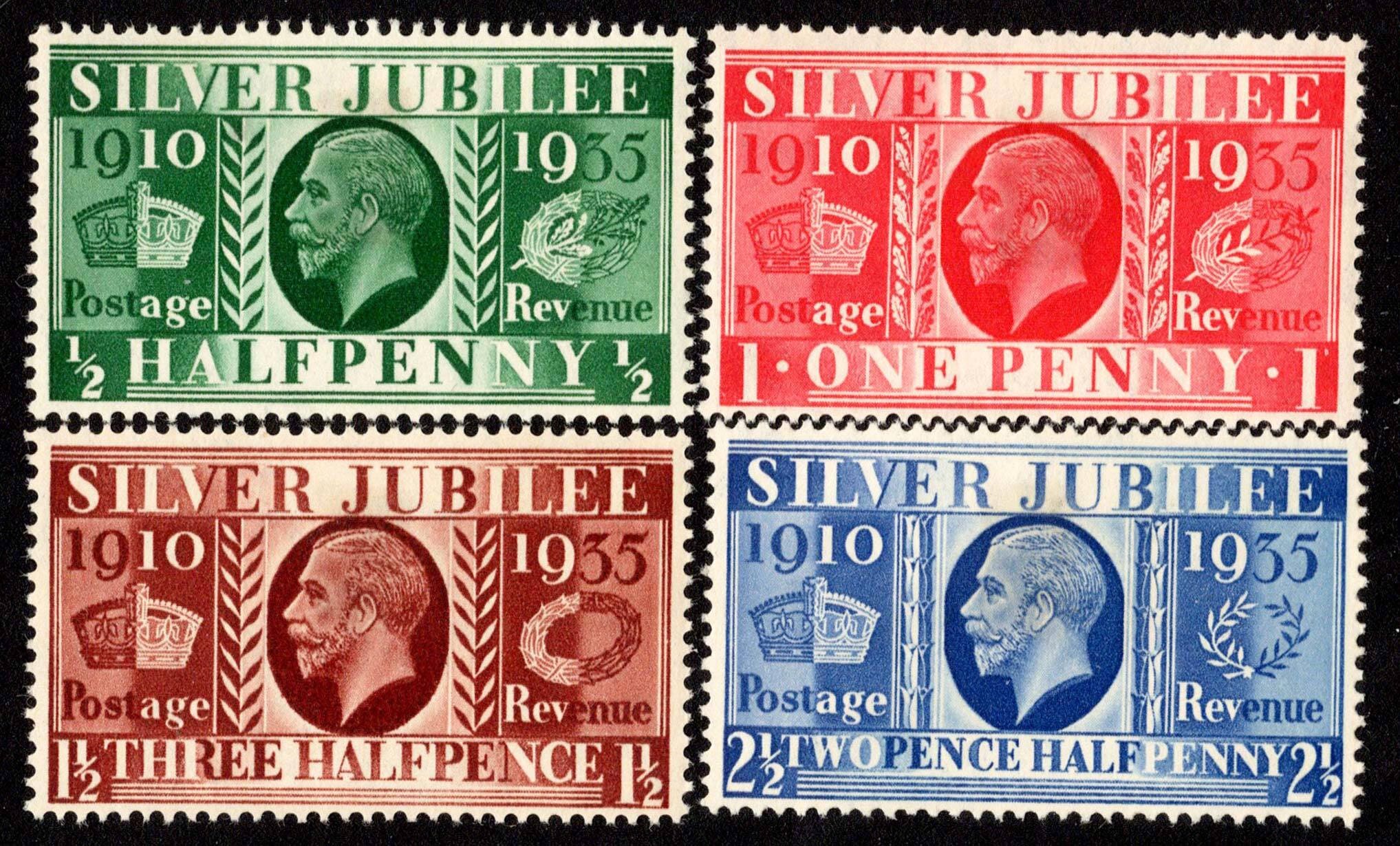king-george-v-silver-jubilee-set-of-four-great-britain-postage-stamps
