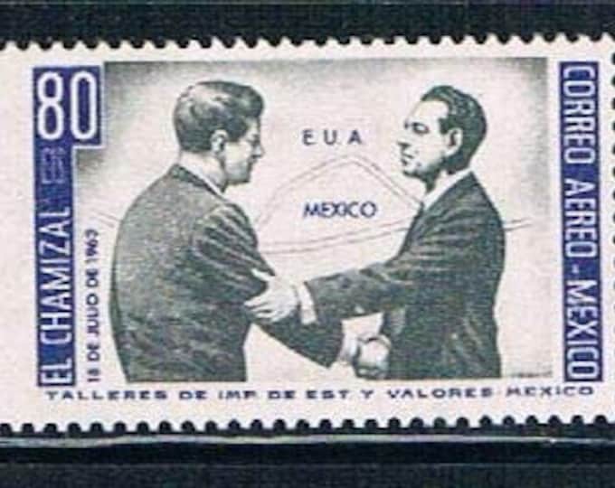 John F Kennedy Mexico Airmail Postage Stamp Issued 1964 Mint Never Hinged