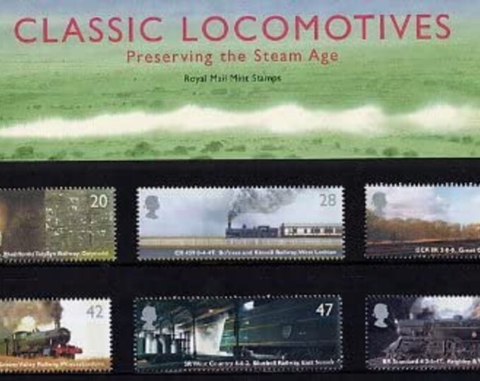 Classic Locomotives Great Britain Postage Stamps Presentation Pack Issued 2004