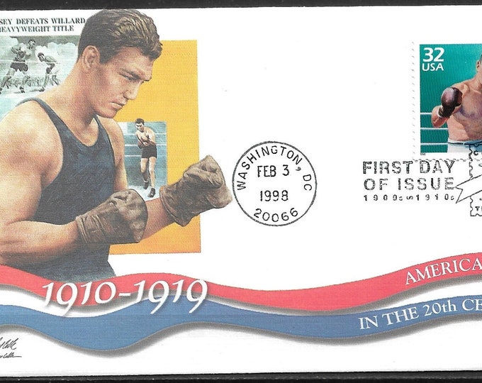 Jack Dempsey Postage Stamp First Day of Issue Cover