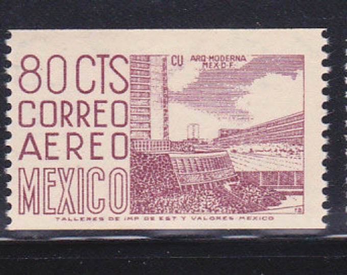 1969 Local Images Set of 3 Mexico Airmail Postage Stamps Mint Never Hinged