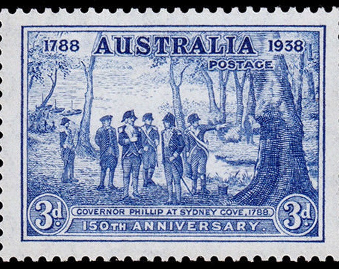 1937 150th Anniversary of New South Wales Set of Three Australia Postage Stamps Mint Never Hinged
