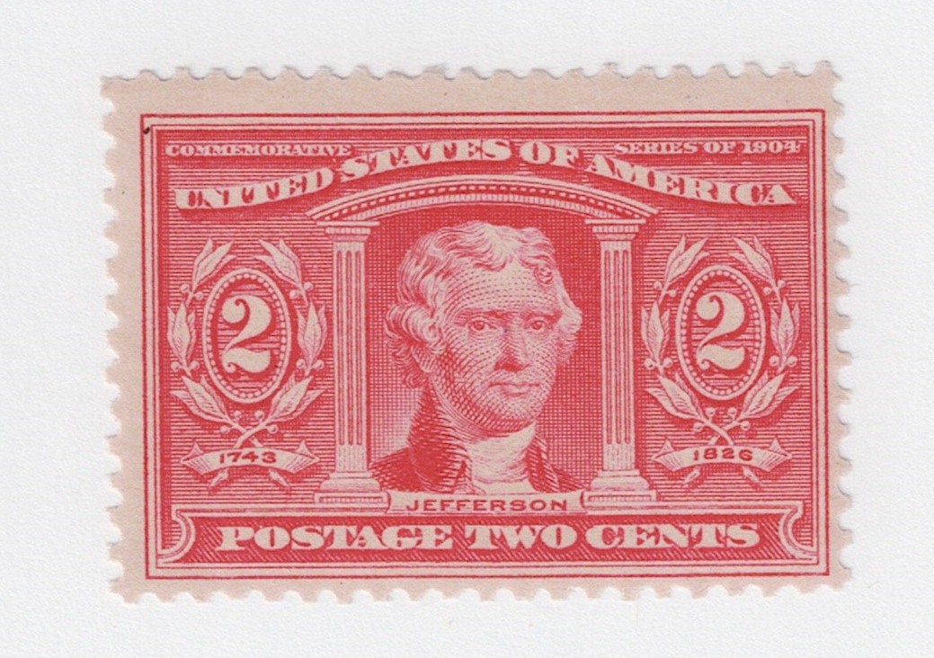 1904 Jefferson Louisiana Purchase Commemorative 2-Cent US Postage