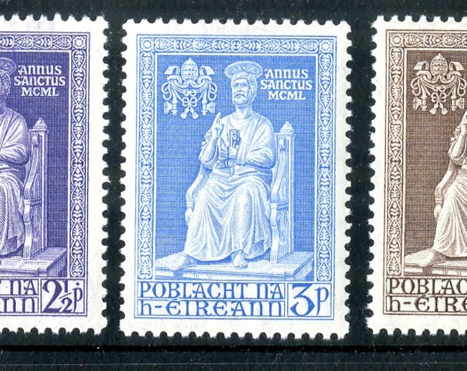 Saint Peter Set of Three Ireland Postage Stamps