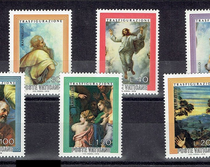 Proclamation of Christ Set of Six Vatican City Postage Stamps Issued 1976