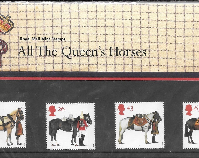 Royal Horses Presentation Pack of Four Great Britain Postage Stamps Issued 1997