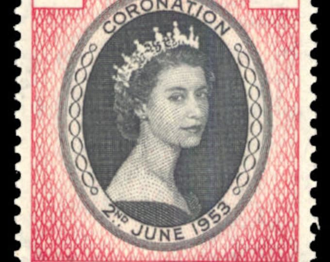 1953 Coronation of Queen Elizabeth II Falkland Islands Postage Stamp Mint Never Hinged