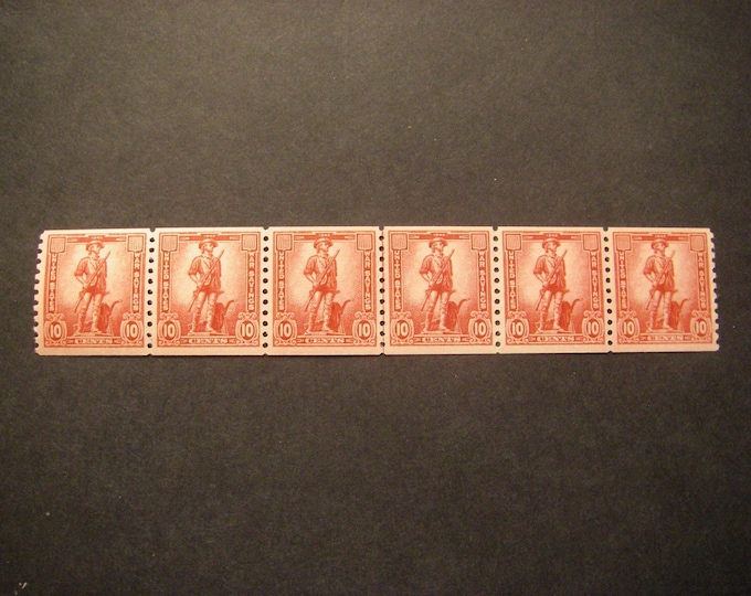 War Savings Strip of Six United States Stamps Issued 1943