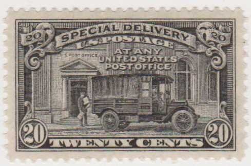 1951 Post Office Truck 20-Cent United States Special Delivery Postage Stamp