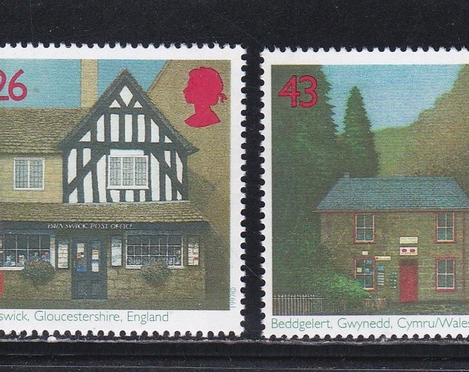 1997 British Post Offices Collectible Set of Four Great Britain Postage Stamps