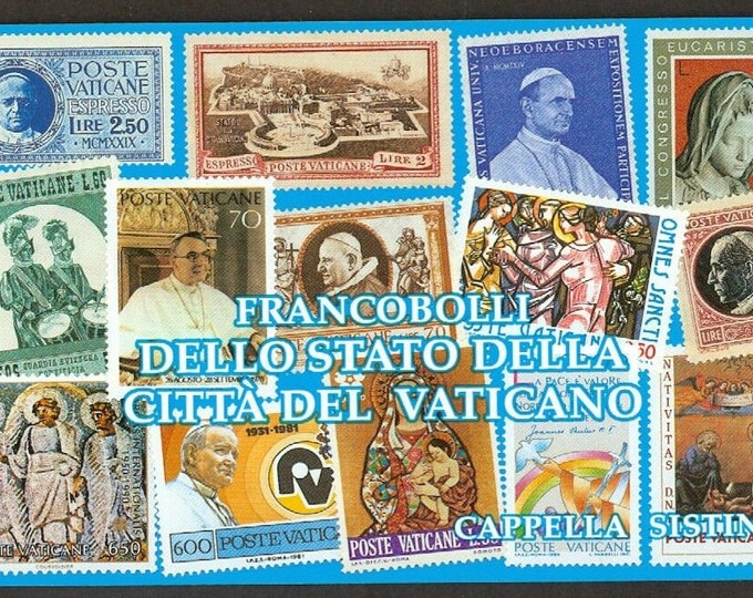 Sistine Chapel Vatican City Mint Booklet of 18 Postage Stamps Issued 1991 Read Full Description