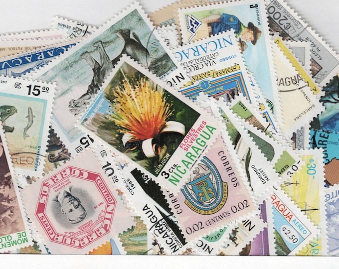 Nicaragua Postage Stamp Collection Eighty Different