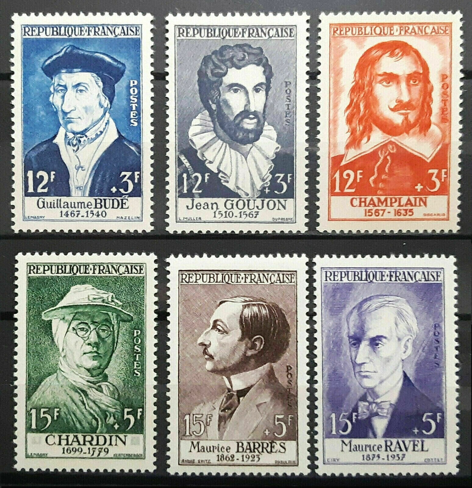 1931 France International Colonial Exhibition 2 50c, 1 40c 3 Stamps 